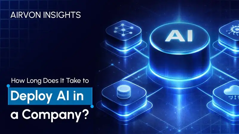 AI implementation timeline showing how long it takes to deploy AI in a company